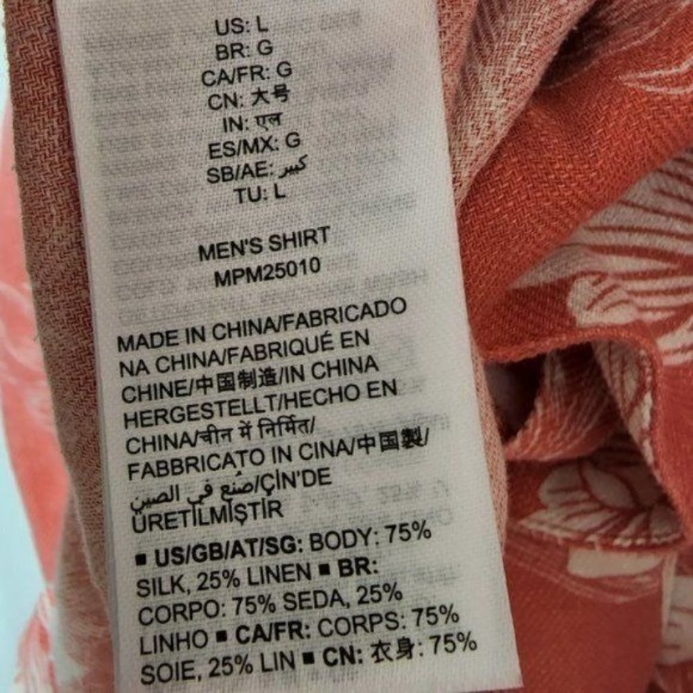 28 Palms Men's Relaxed Fit Silk + Linen Tropical Resort Wear Top Bahamas Travel - Picture 8 of 11